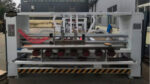 Automatic corrugation cardboard folder gluer with PP strapping bundling box packing machine